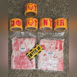 New Halloween Decorations Streamers Caution Tapes
